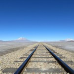 Salar de Uyuni - Bahnstrecke nach Chile